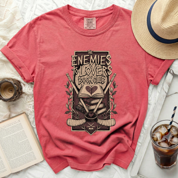 The Enemies To Lovers Book Club Tee in Watermelon