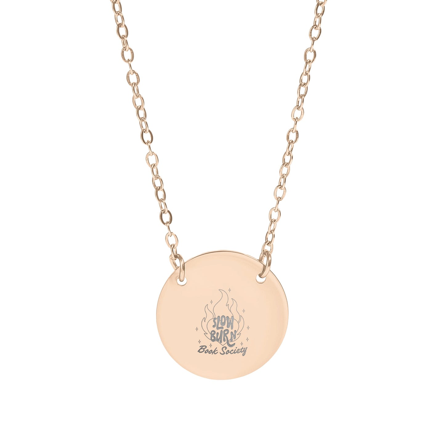 Slow Burn Book Society Circle Necklace - MagicMerchEmporium