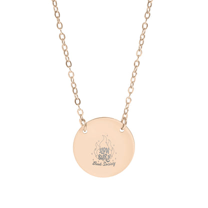 Slow Burn Book Society Circle Necklace - MagicMerchEmporium