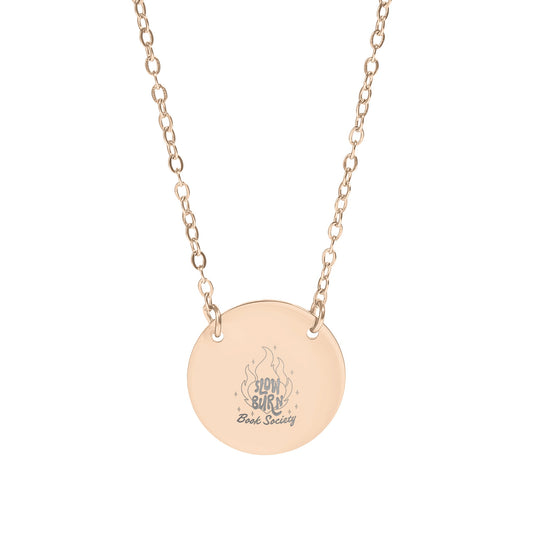 Slow Burn Book Society Circle Necklace - MagicMerchEmporium