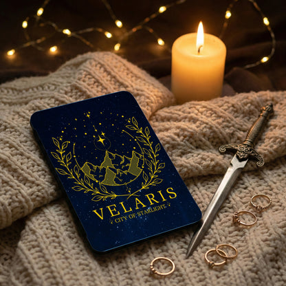 Velaris City of Starlight Golden Design Dark Blue product type