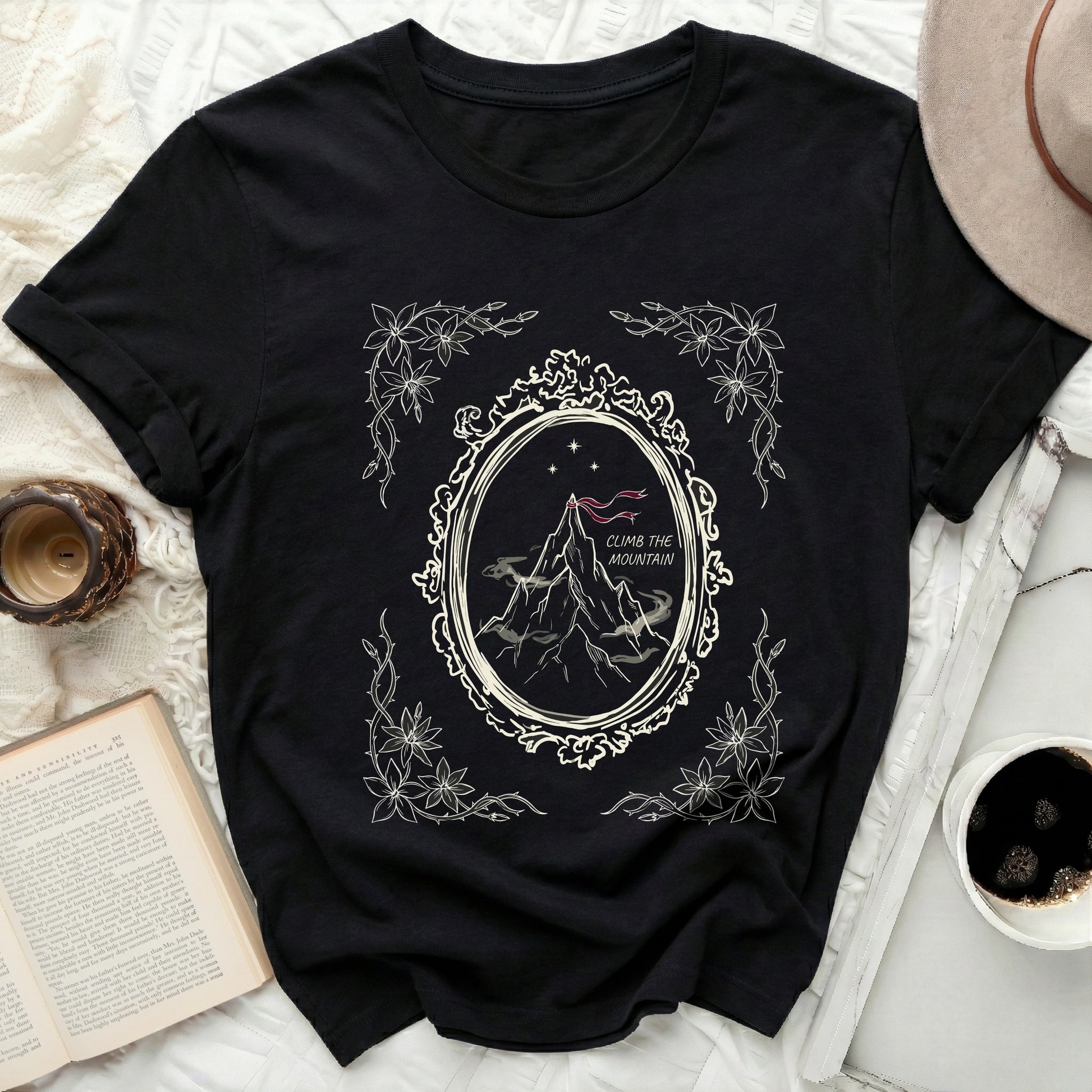 Climb The Mountain Graphic Design Black product type