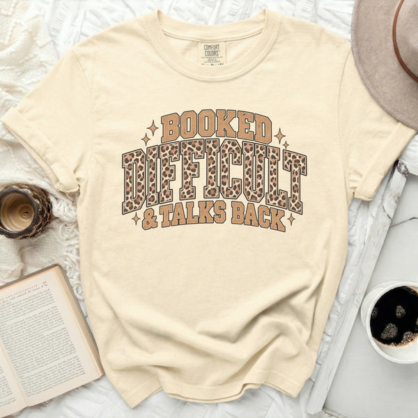 Booked & Difficult Tee in Ivory