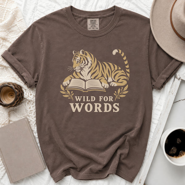 Wild For Words Tee in Espresso