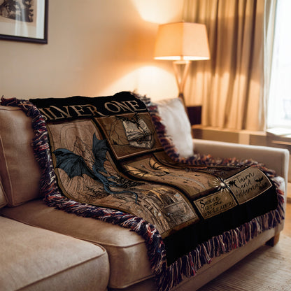 Fourth Wing Silver One Blanket