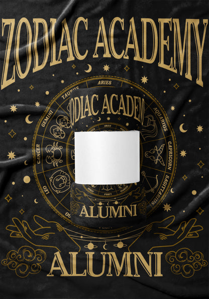 Zodiac Academy Alumni Black and Gold Tapestry