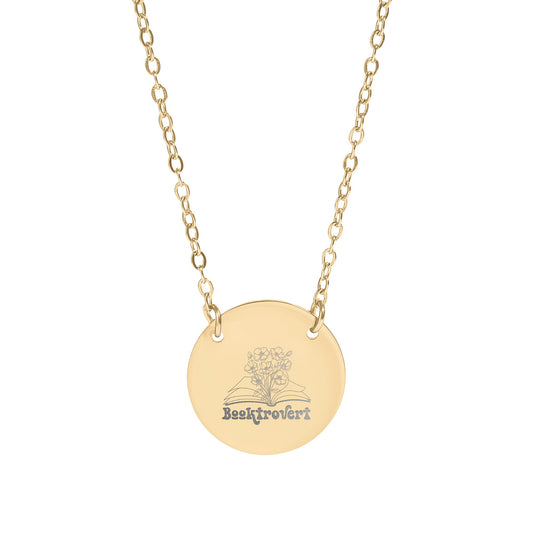 Booklover Floral Pendant Necklace