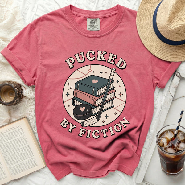 Pucked By Fiction Hockey Tee in Crunchberry