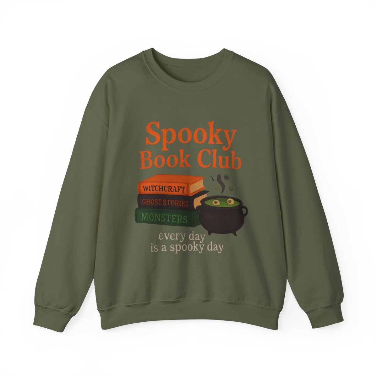 Spooky Book Club Reads Witchcraft Monsters Sweatshirt - MagicMerchEmporium