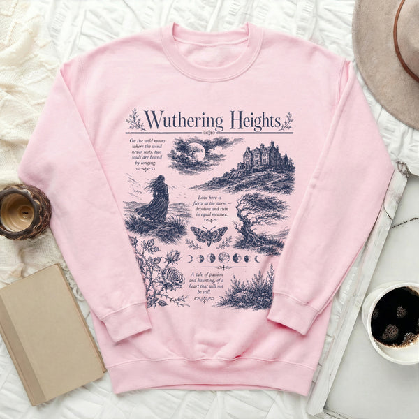 Wuthering Heights Core Sweatshirt in Light Pink