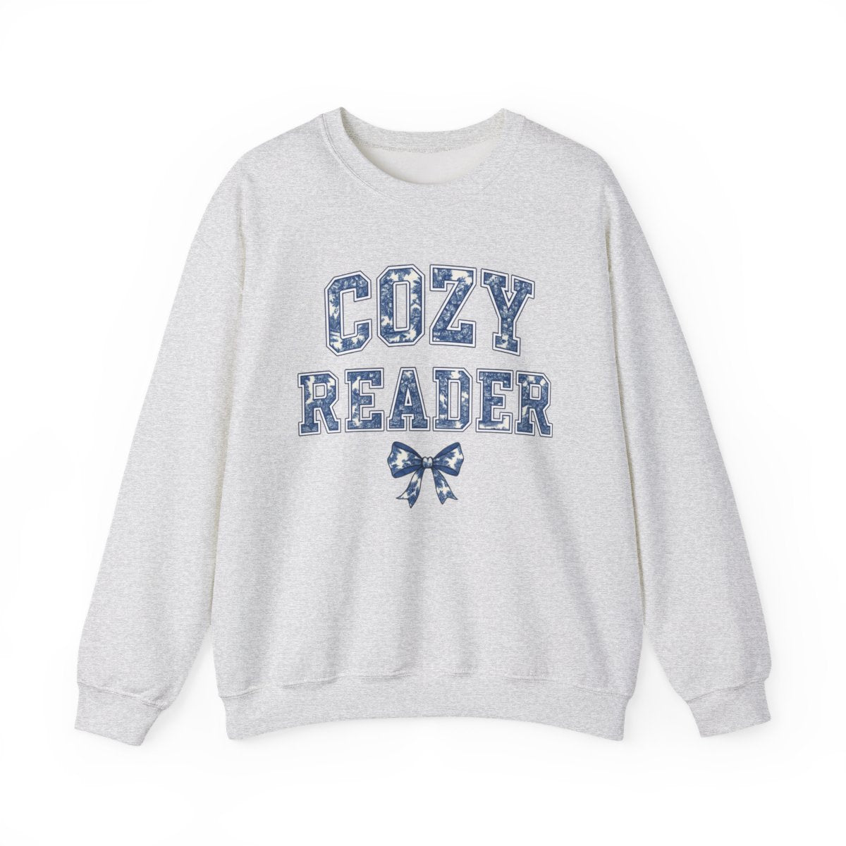 Cozy Reader Graphic Sweatshirt for Book Lovers