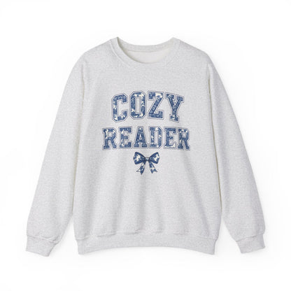 Cozy Reader Graphic Sweatshirt for Book Lovers