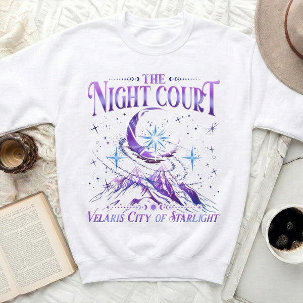 Night Court Sweatshirt in White