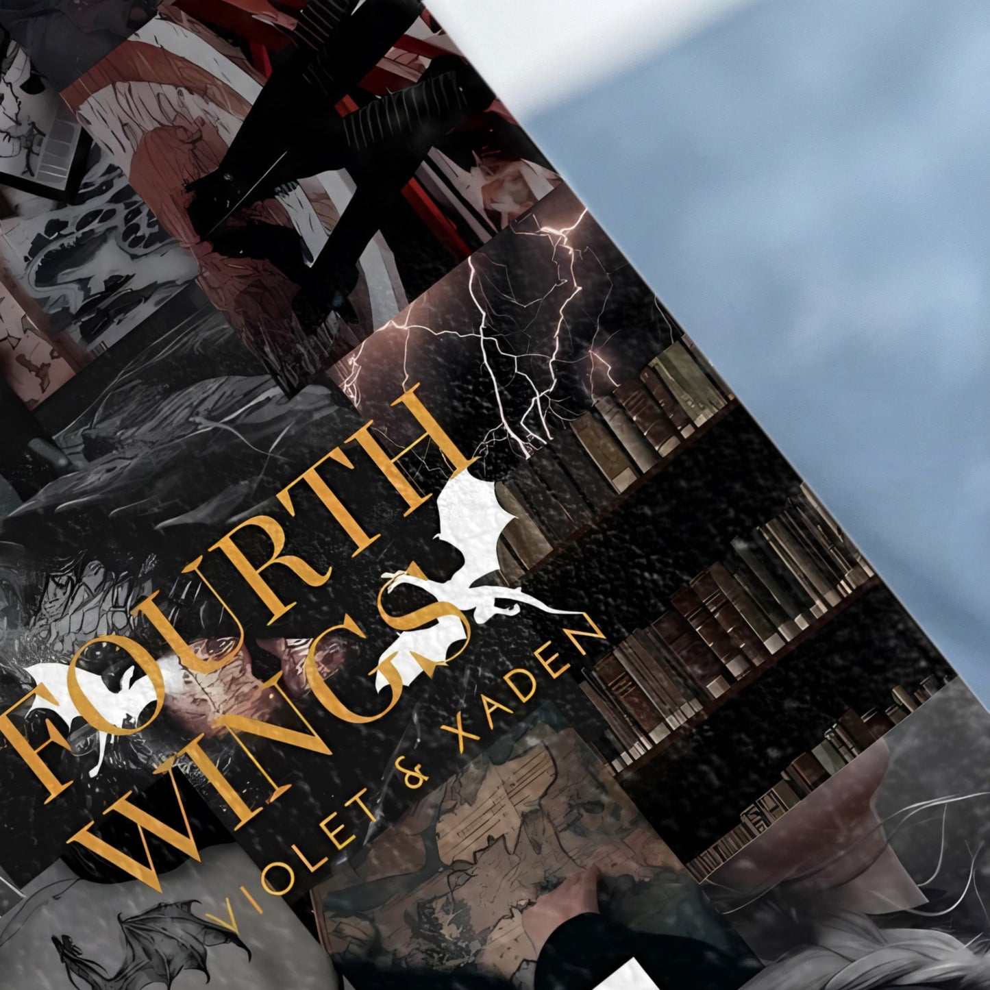 Fourth Wings Violet & Xaden Dragon Lightning Books product type