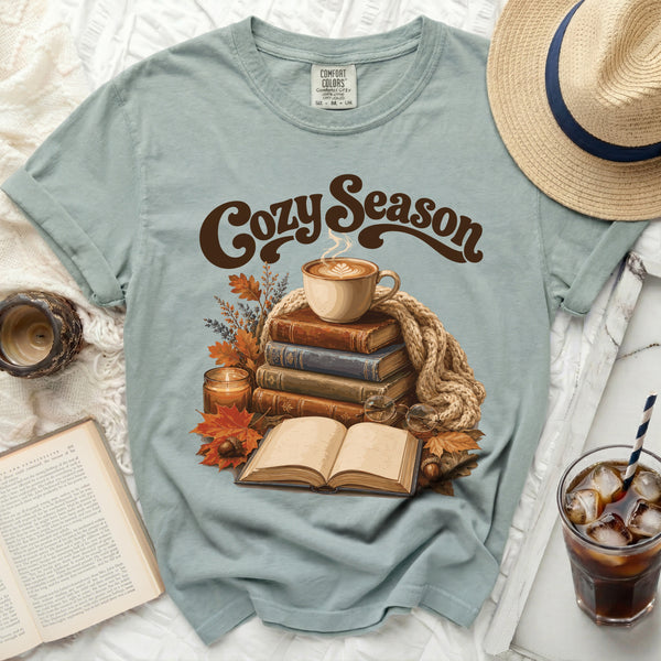 Cozy Season Tee in Bay