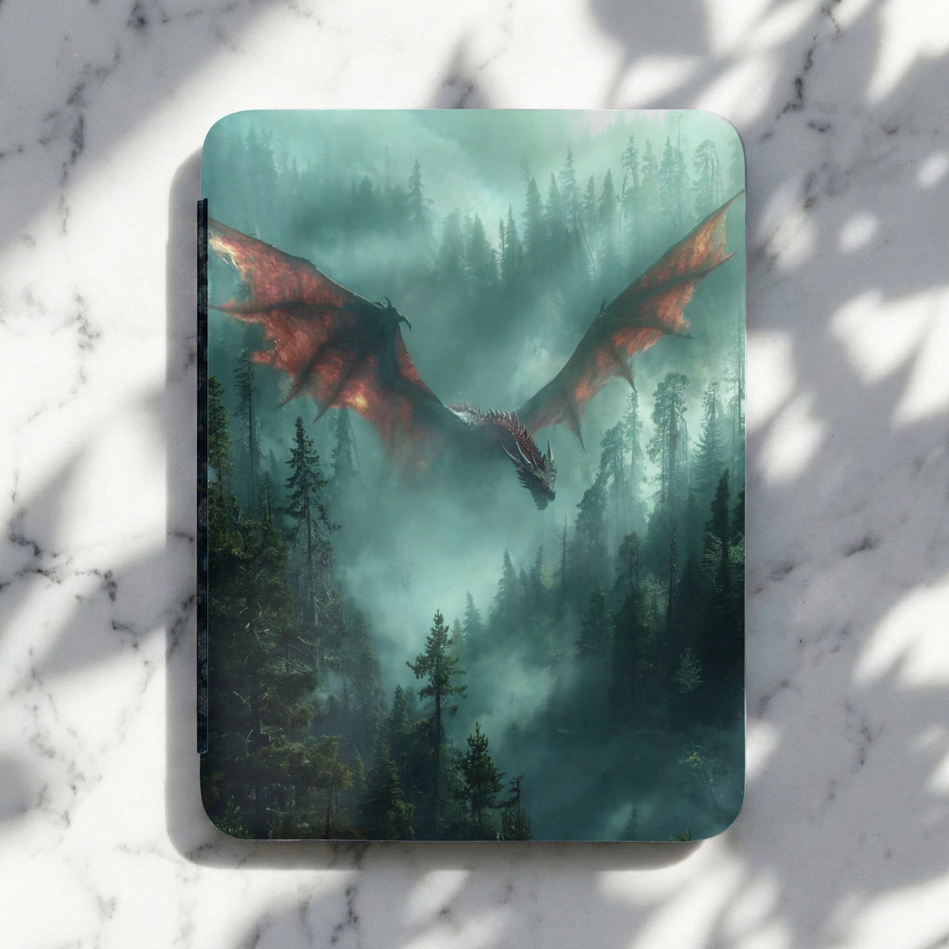 Flying Dragon Misty Forest Red Wings Fantasy product type