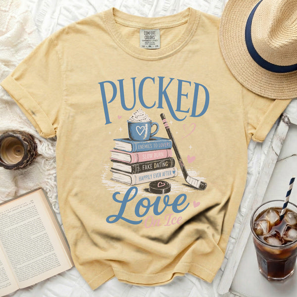 Pucked Love On Ice Tee in Butter