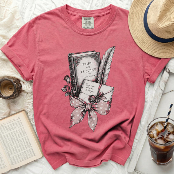 Austen Literary Charm Tee in Crunchberry