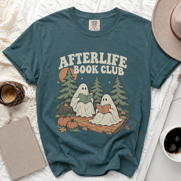 Afterlife Book Club Tee in Blue Spruce