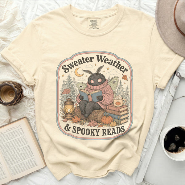Cozy Reads Tee in Ivory