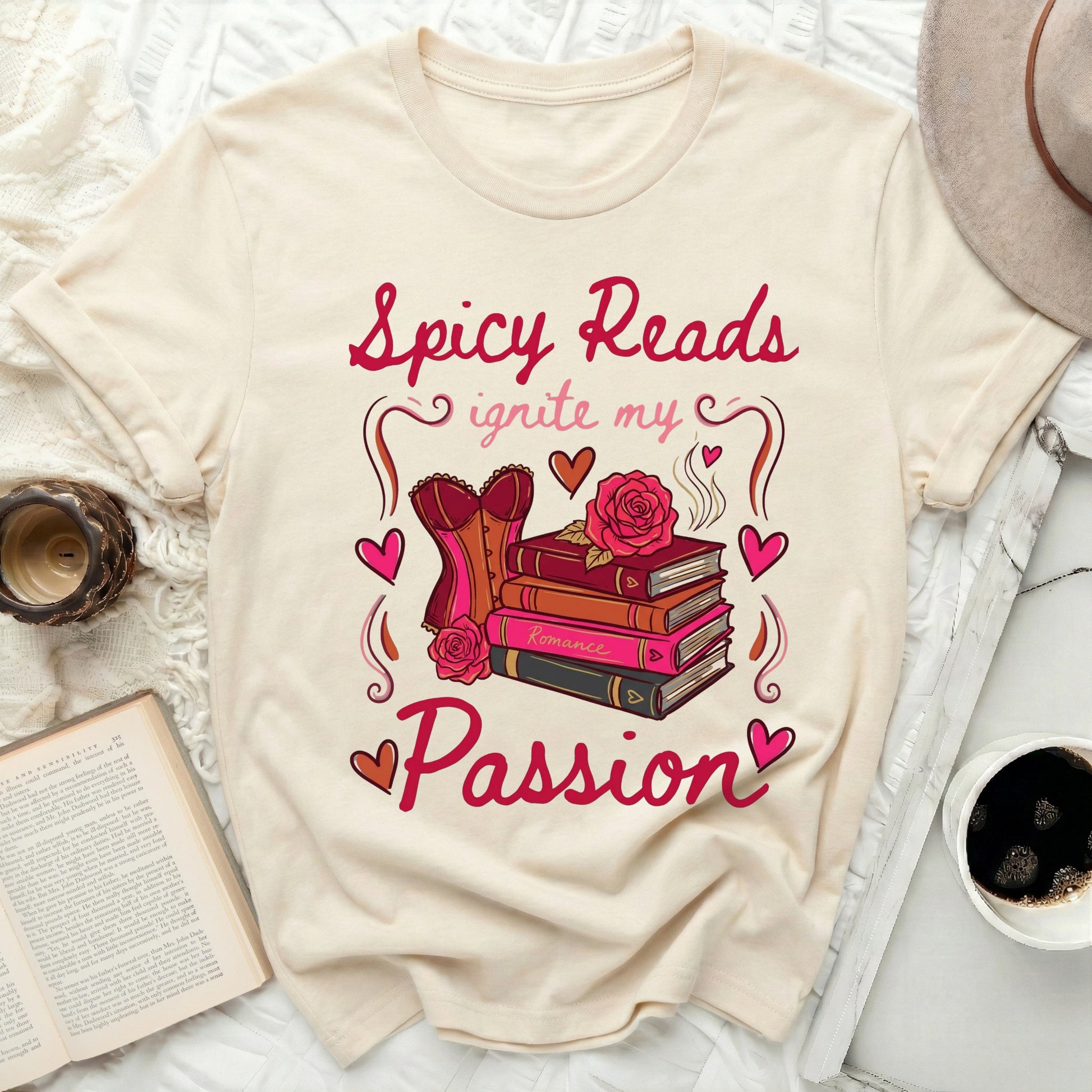 Spicy Reads Ignite My Passion Illustrated T-Shirt