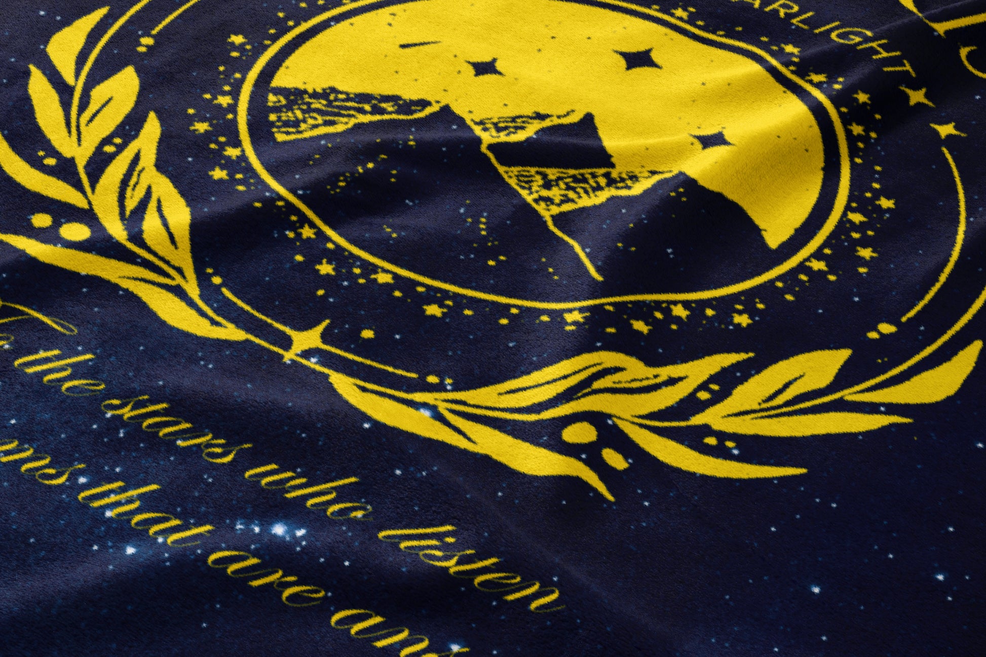 Inspirational Star Gazing Quote Blanket