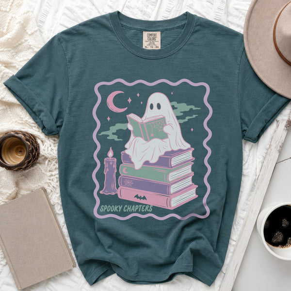 Ghost Reader Candlelight Tee in Blue Spruce