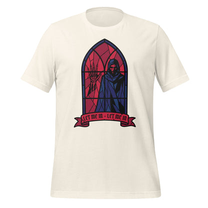 Let Me In Gothic Stained Glass Artwork T-shirt