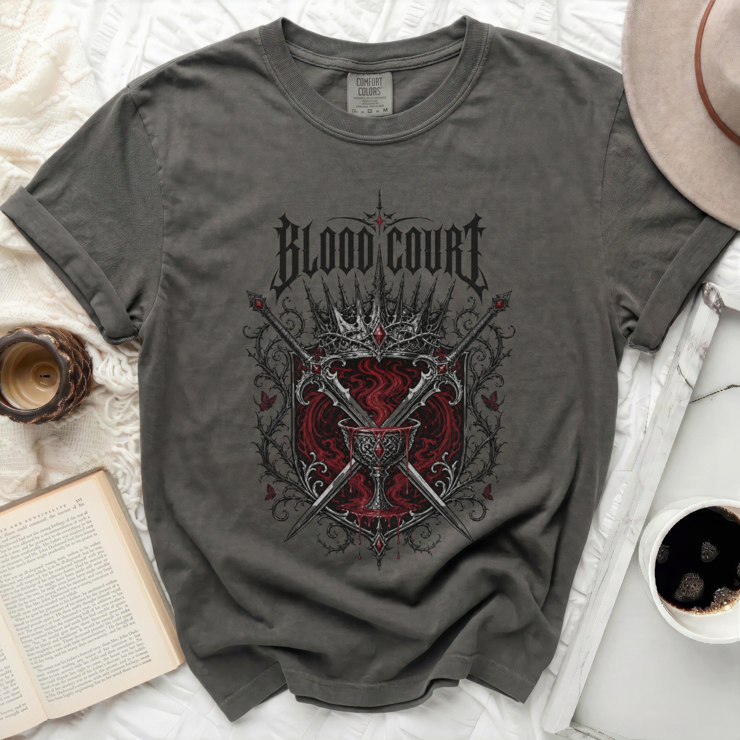 Dark t-shirt with 