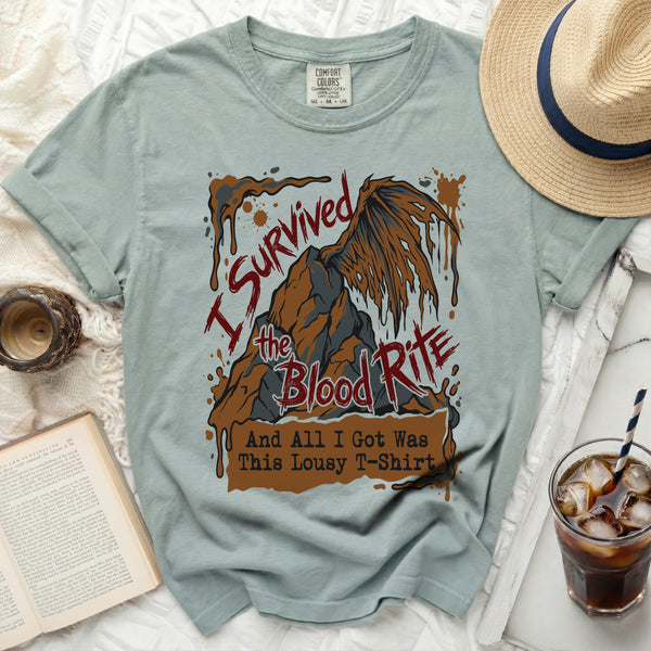 I Survived the Blood Rite Tee in Bay