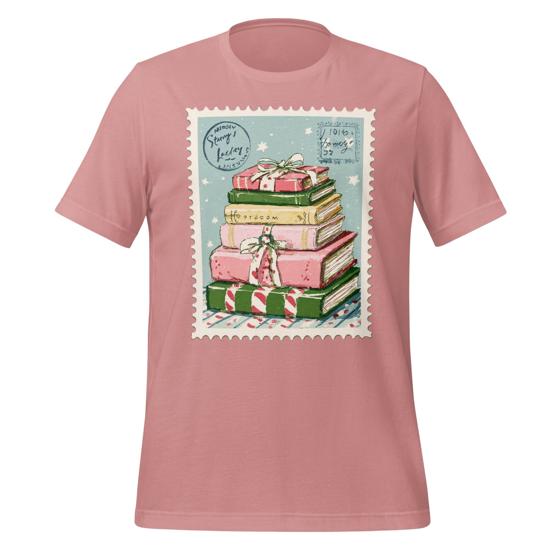 Cozy Book Gift Stack Illustration T-Shirt