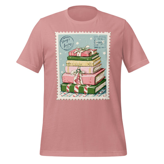 Cozy Book Gift Stack Illustration T-Shirt