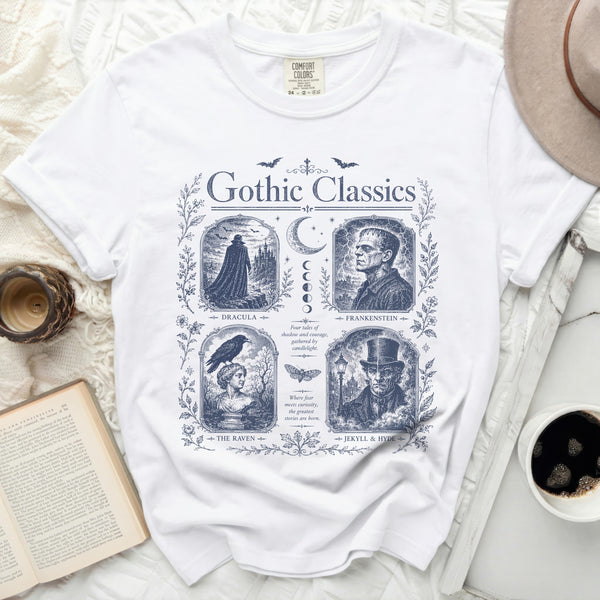 Gothic Tales Tee in White