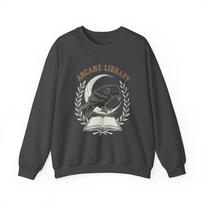Arcane Library Raven And Moon Graphic Sweatshirt
