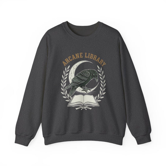 Arcane Library Raven And Moon Graphic Sweatshirt