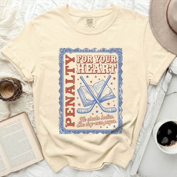 Penalty For Your Heart Tee in Ivory