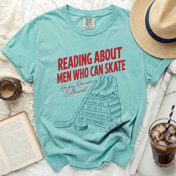 Men Who Can Skate Tee in Island Reef