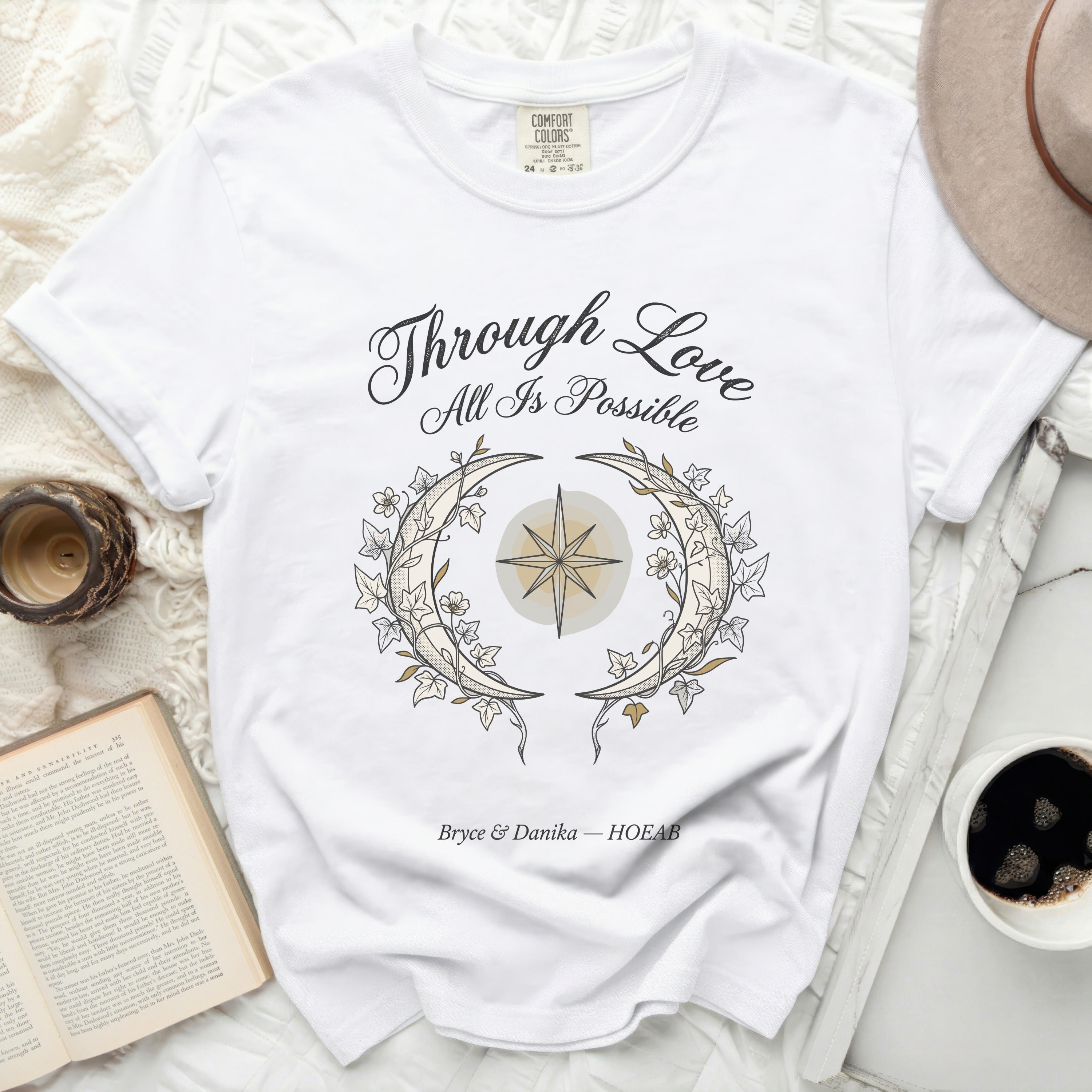 White t-shirt with 