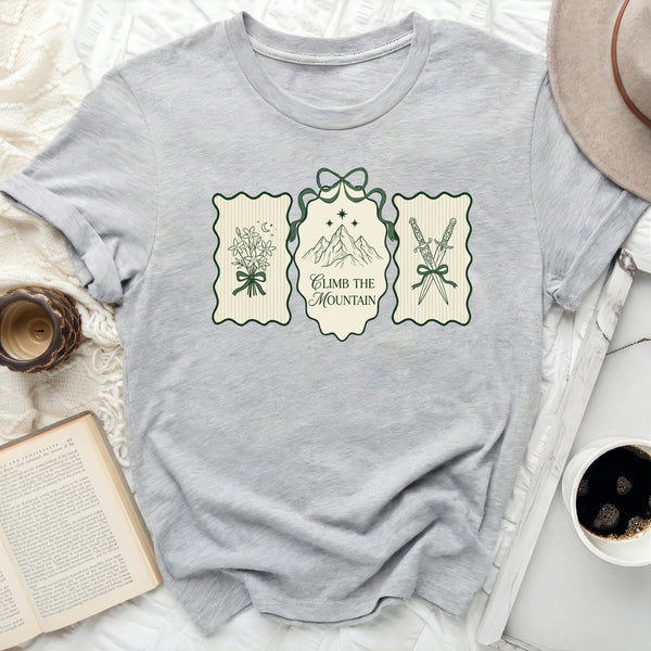 Ramiel Coquette Emblem Tee in Athletic Heather