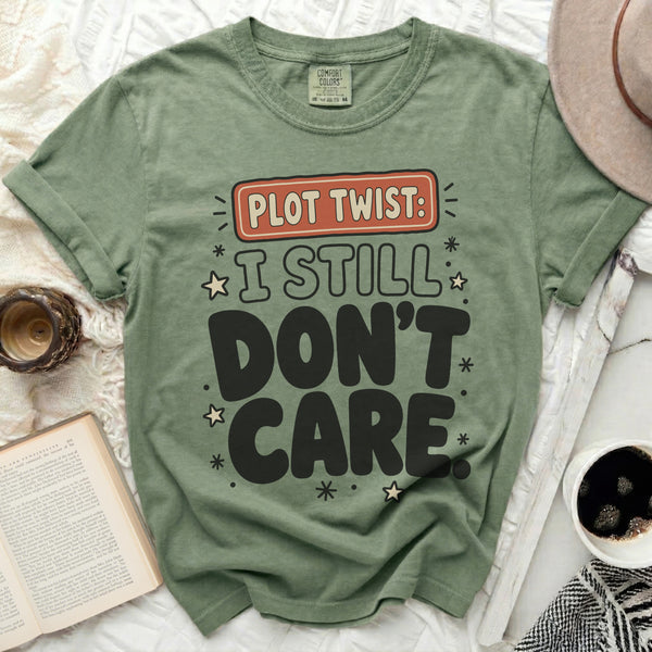 Plot Twist Indifference Tee in Moss