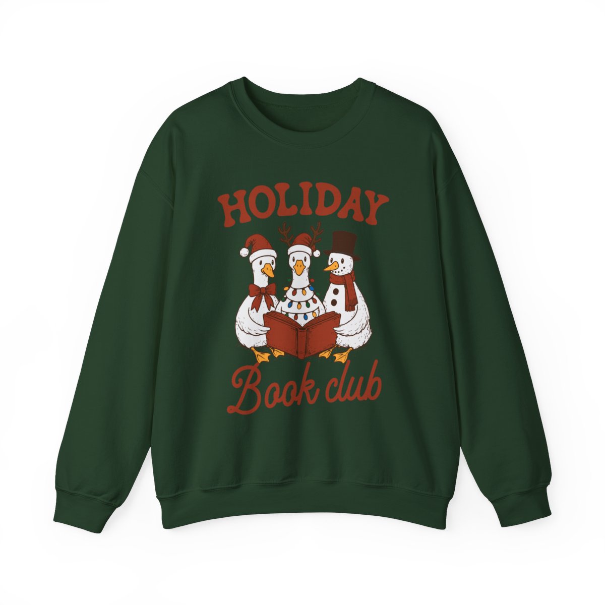 Holiday Book Club Festive Sweater for Book Lovers