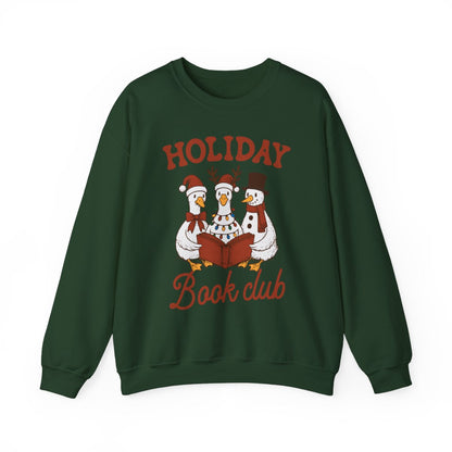 Holiday Book Club Festive Sweater for Book Lovers