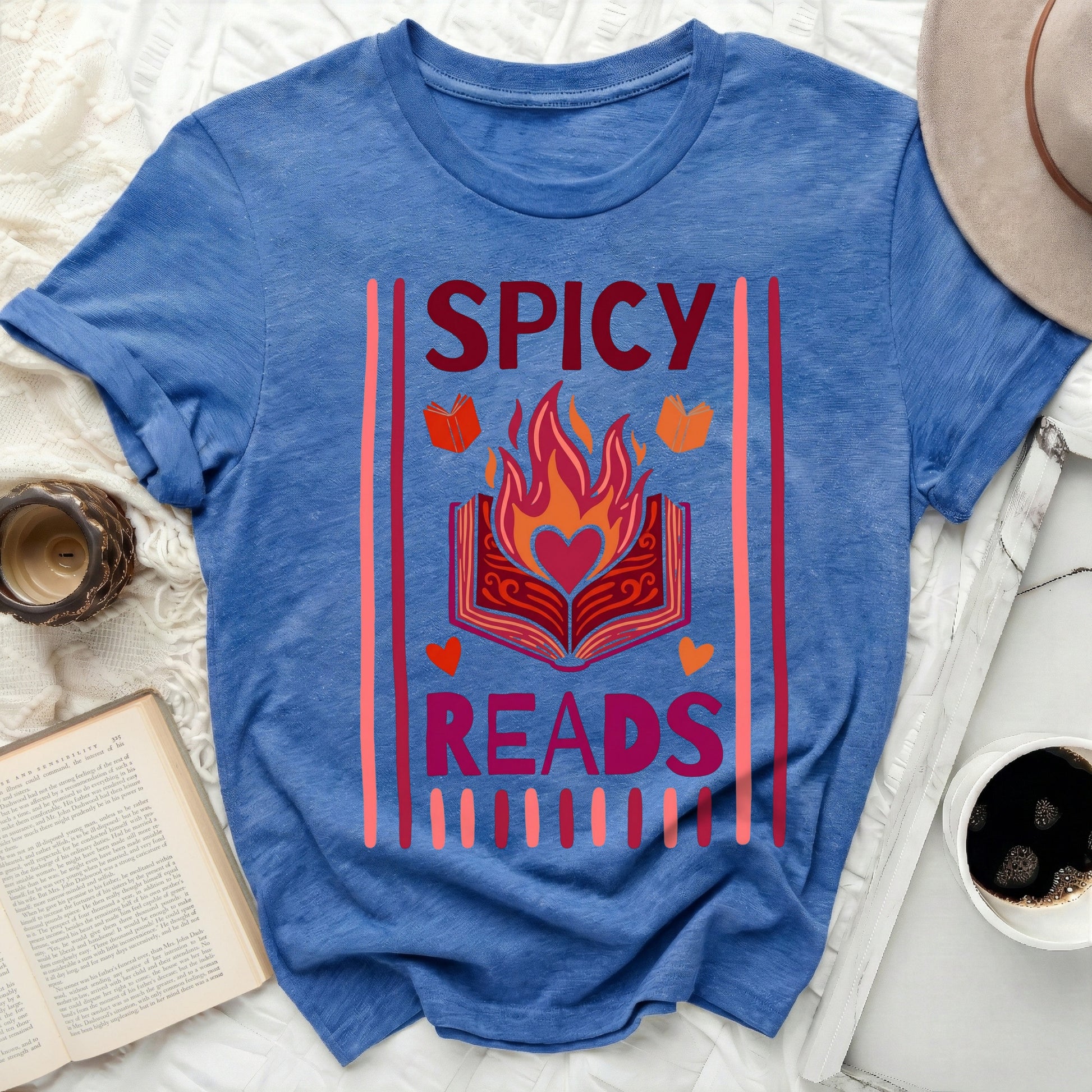 Spicy Reads Passionate Book Enthusiast Literary Gift product type
spicy reads
book lover
flaming book
reading
bookworm
literature
reader gift
bookish
book enthusiast
hot reads
fictional
novel
story
words
book
library
page turner
cozy reading
gift idea
reading life