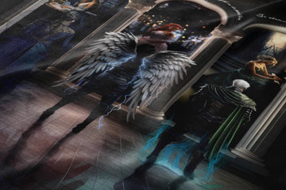 Fantasy Art Scene with Angel and Hero Product