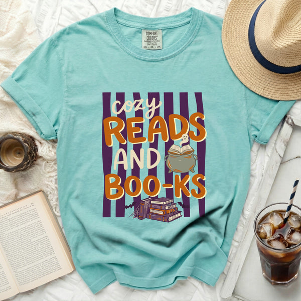 Cozy Reads & Boo-ks Tee in Island Reef