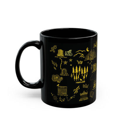 Black Crescent City Map Mug