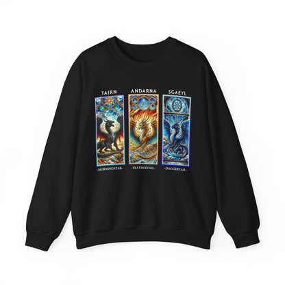 "Dragon Trio" Fourth Wing Inspired Sweatshirt