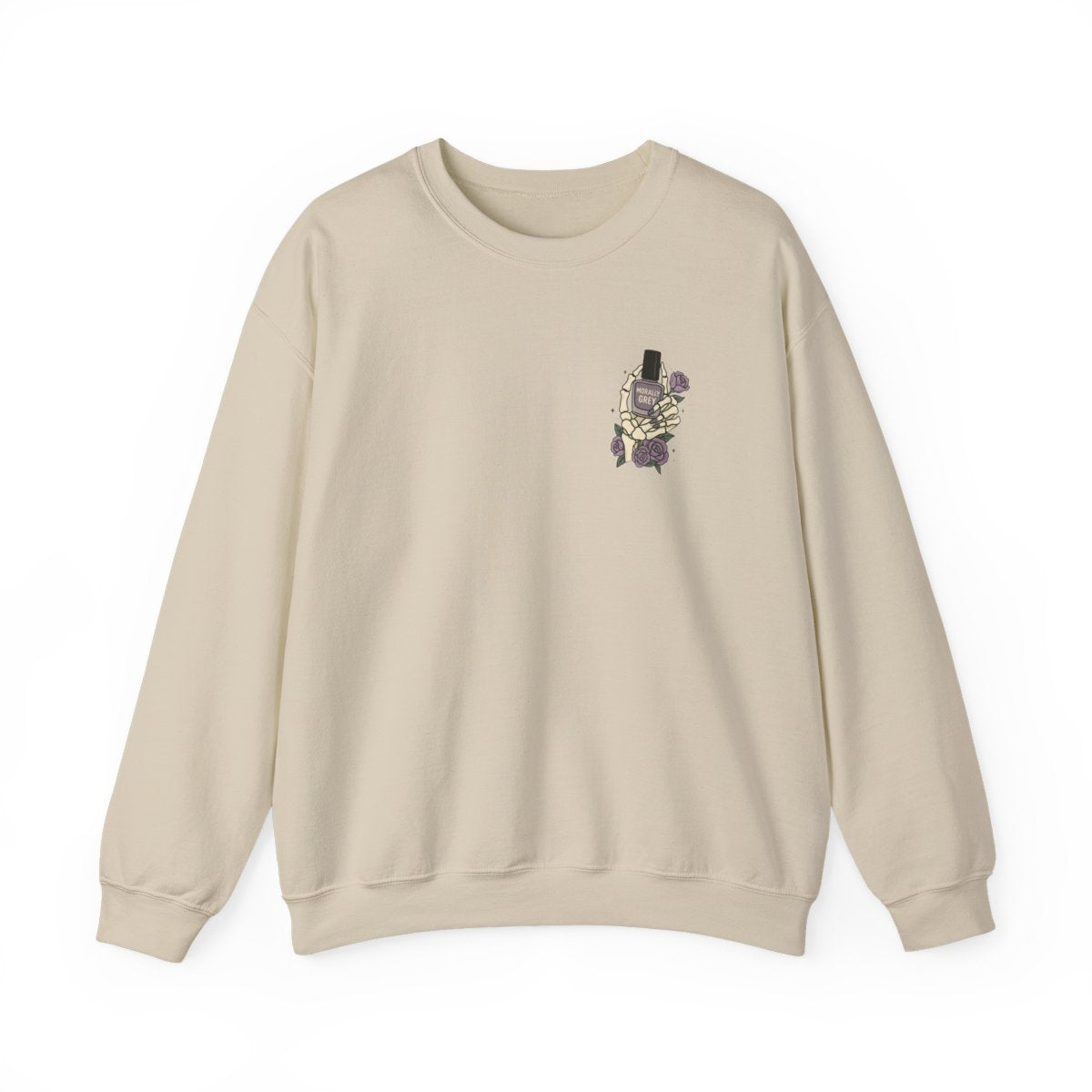 Cozy Skeleton Hand Embroidered Sweatshirt