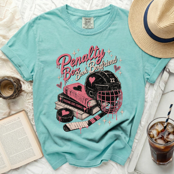 Penalty Box Book Boyfriend Tee in Island Reef
