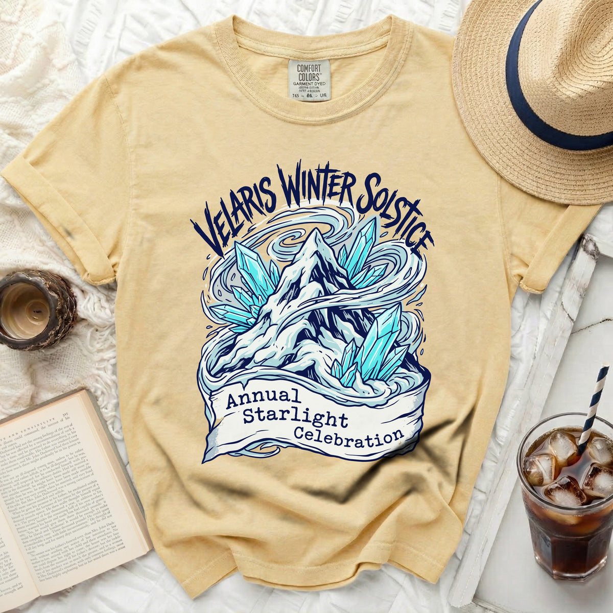 Velaris Winter Solstice Annual Starlight Celebration graphic tee.